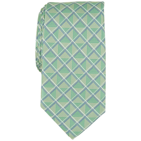 Perry Ellis Portfolio Men's Green Karmen Grid Tie | Perry Ellis Portfolio In Lebanon