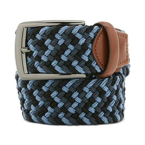 Perry Ellis Portfolio Men's Happy Blue Stretch Woven Belt | Perry Ellis Portfolio In Lebanon
