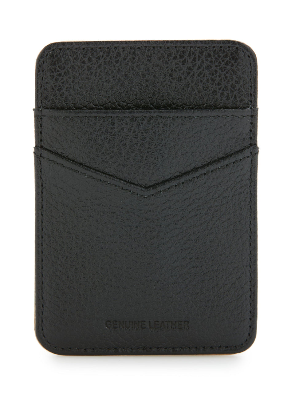 Perry Ellis Portfolio Men's Black Pebble Leather Phone Card Holder | Perry Ellis Portfolio In Lebanon