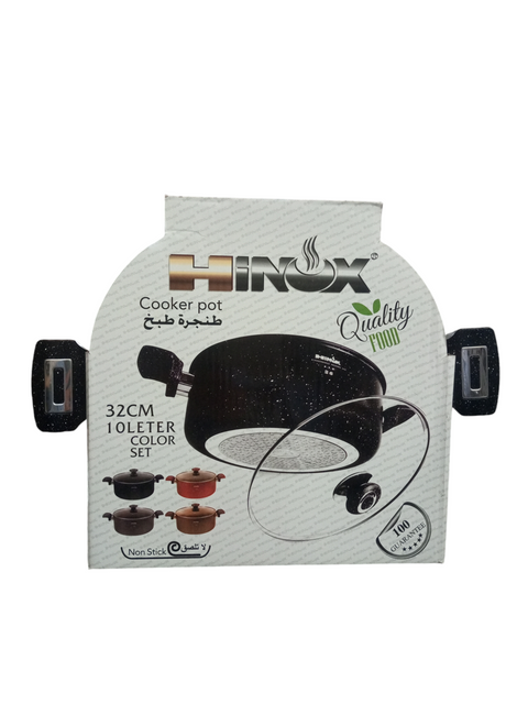 Hinox Black Granite Non-stick Cooking Pot 10L 32cm | Hinox In Lebanon
