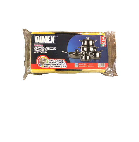 Dimex Premium Sponge Scourers 3pcs