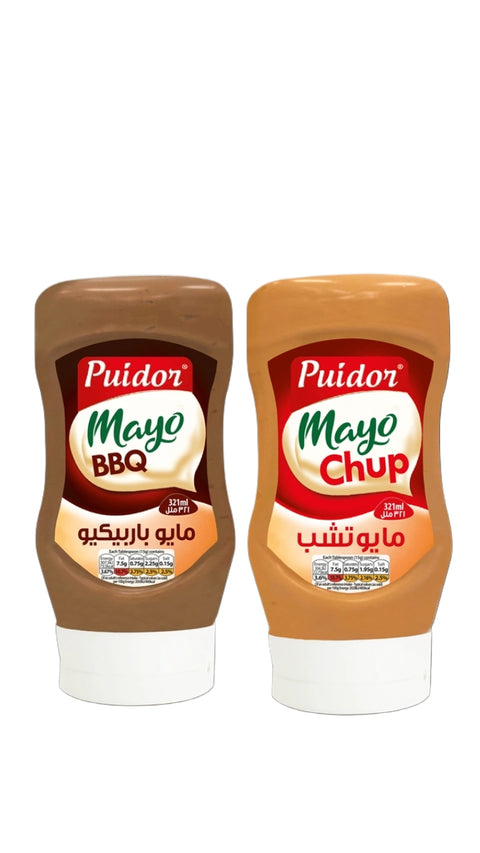 Puidor Mayo BBQ 321ml + Puidor Mayo Chup 321ml Free