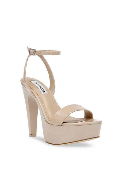 Steve Madden Women's Beige Synthetic Julien Heeled Sandal |Steve Madden In Lebanon