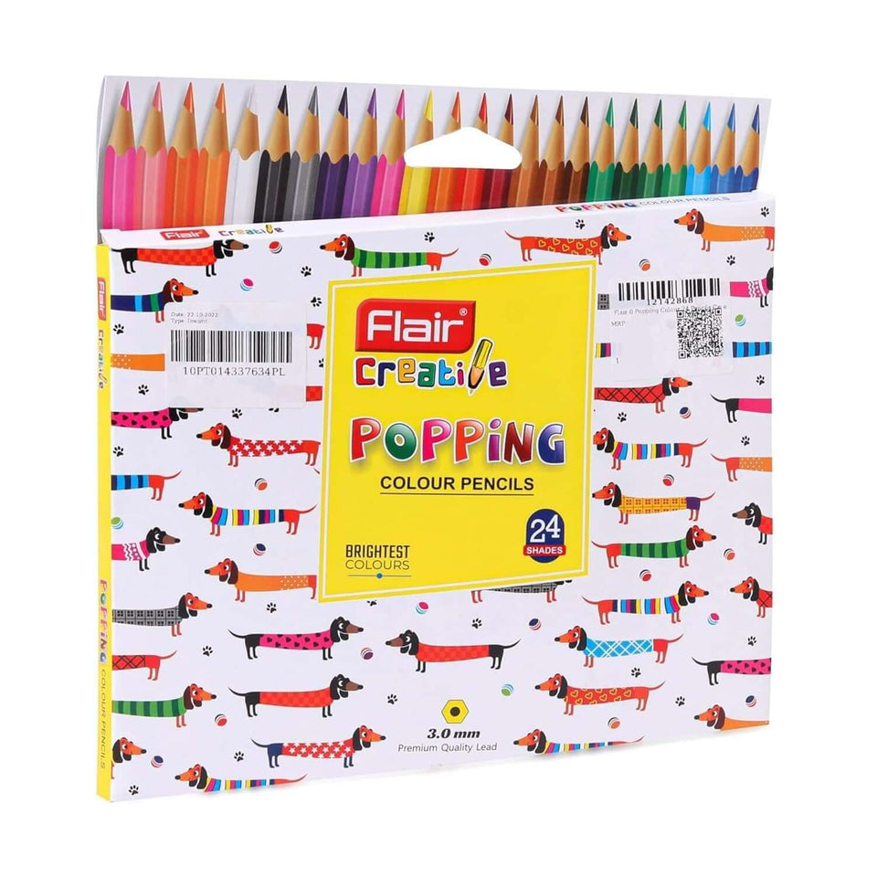 Flair Creative Popping 24 Coloring Pencils FCCP-05