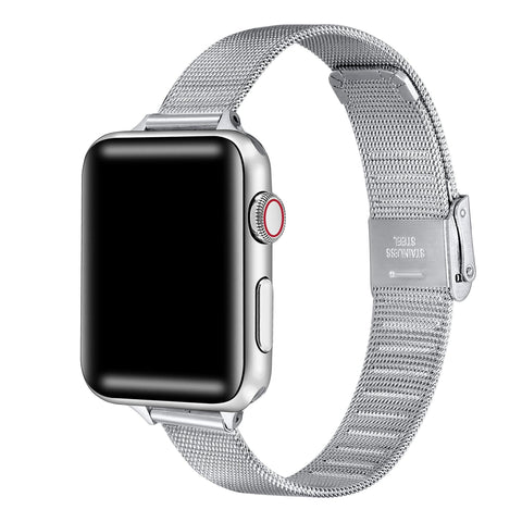 Posh Tech Unisex Silver Blake Stainless Steel Band for Apple Watch |Posh Tech In Lebanon