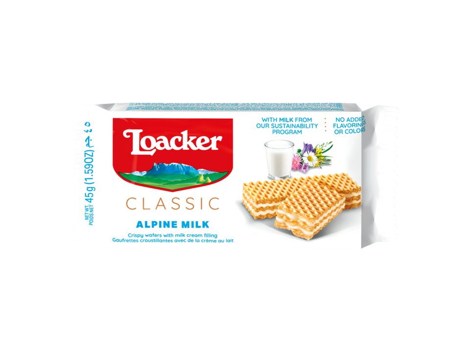 Loacker Classic Alpine Milk Wafer 45g | Loacker In Lebanon
