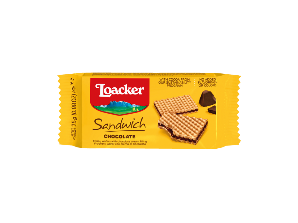 Loacker Sandwich Chocolate Wafer 25g | Loacker In Lebanon