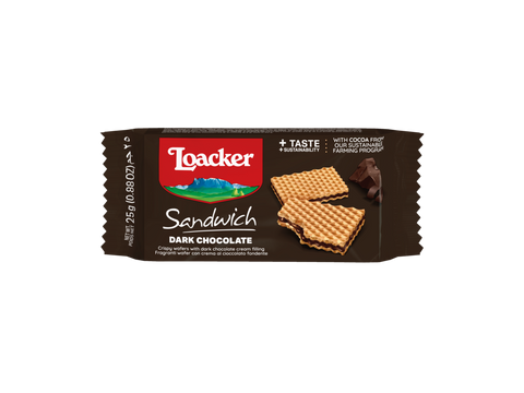 Loacker Sandwich Dark Chocolate Wafer 25g | Loacker In Lebanon