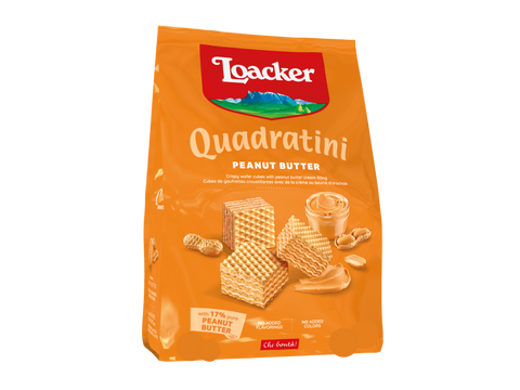 Loacker Quadratini Peanut Butter Wafers 125g | Loacker In Lebanon
