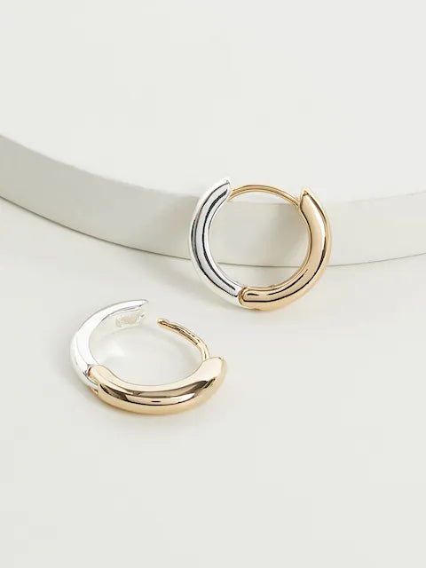 Lauren Ralph Lauren Women's Gold Two Tone Huggie Hoop Earring | Lauren Ralph Lauren in Lebanon
