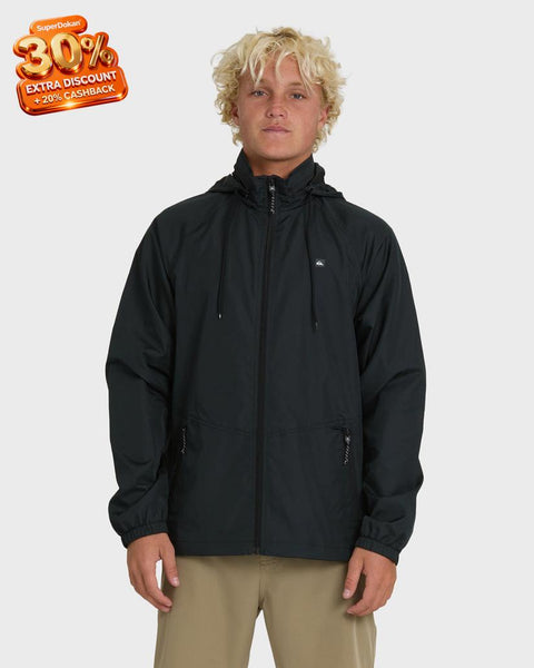 Waterman Men's Black Shell Shock Water-Resistant Windbreaker Jacket | Waterman In Lebanon