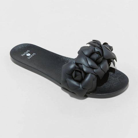 Shade & Shore Women's Black Mallory Jelly Slipper |Shade & Shore In Lebanon