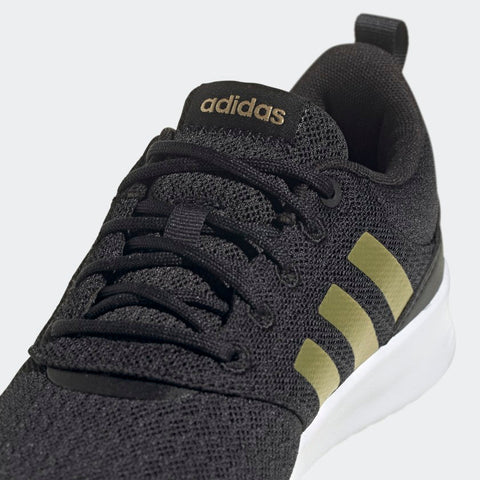 Adidas  Womens QT Racer 2.0 - Core Black / Gold Metallic abs29(shoes 29) shr