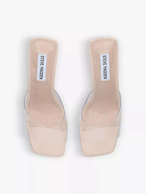 Steve Madden Women's Clear Marcie Triangle Heel Sandals | Steve Madden In Lebanon
