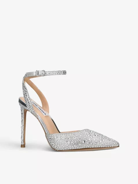 Steve Madden Women's Silver Revert crystal Heeled Sandal | Steve Madden In Lebanon