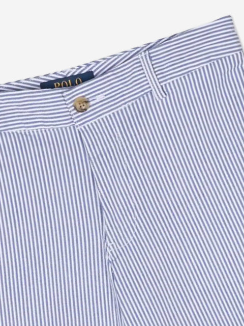 Polo Ralph Lauren Boy's Blue Seersucker Preppy Shorts | Polo Ralph Lauren In Lebanon