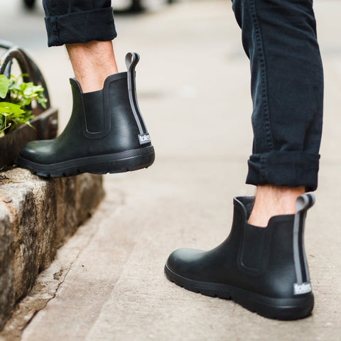 Totes Men's Black Everywear Chelsea Rain Boots |Totes In Lebanon