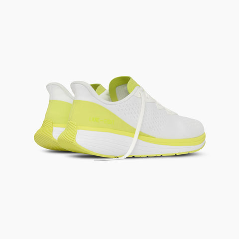 Lane Eight Women's White & Lime Relay Trainer Sneakers | Lane Eight In Lebanon