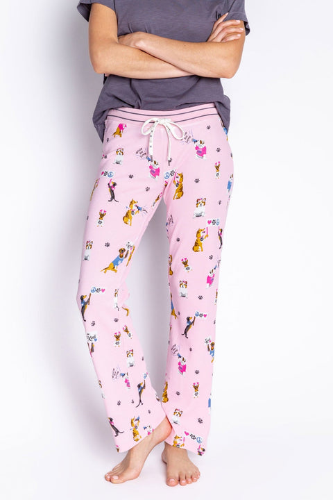 PJ Salvage Women's Pink Pajama Bottom  ABC1(od2) shr