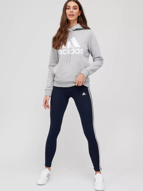Adidas Women's Navy Essentials 3 Stripes Sportwear Leggings | Adidas In Lebanon