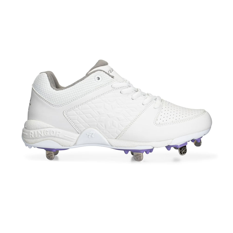 Ringor Rip It Men's White Diamond Softball Spike Sneaker | Ringor Rip It In Lebanon