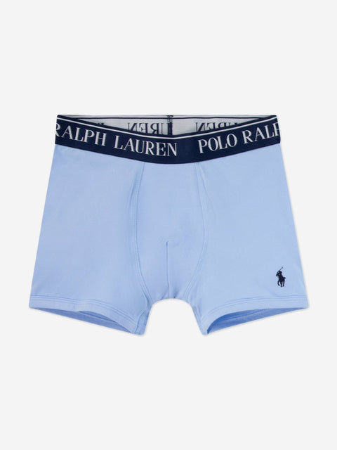 Polo Ralph Lauren  Boy's Light Blue Cotton Stretch Logo Boxers  |Polo Ralph Lauren in Lebanon