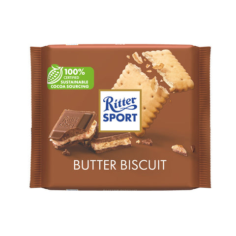 Ritter Sport Cv Butter Buscit Chocolate Bar 100g | Ritter In Lebanon