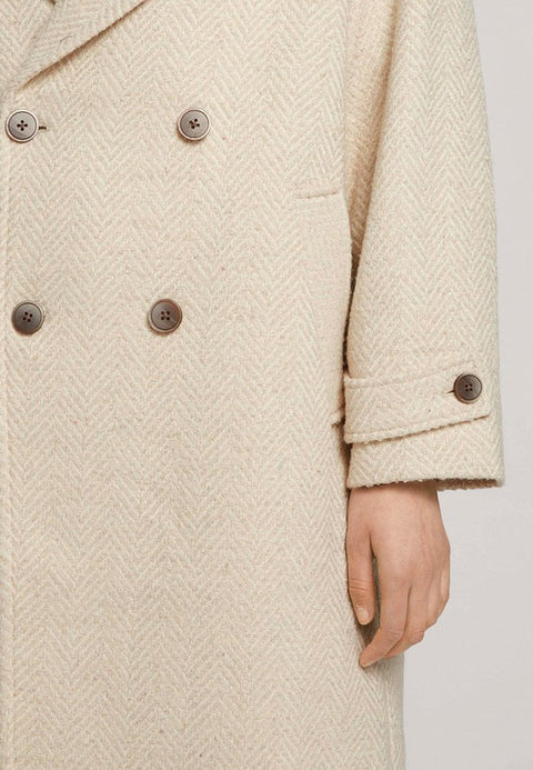Tom Tailor Women's Beige Wool Coat | Tom Tailor In Lebanon