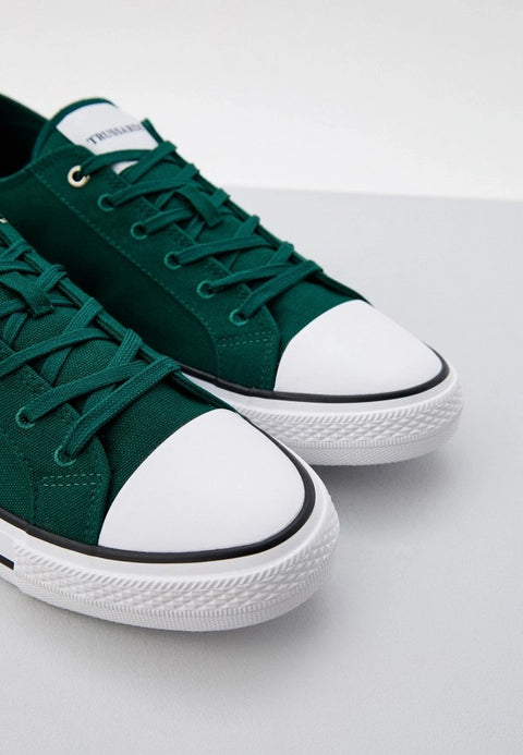 Trussardi Men's Greyhound Canvas Low Sneakers | Trussardi in Lebanon