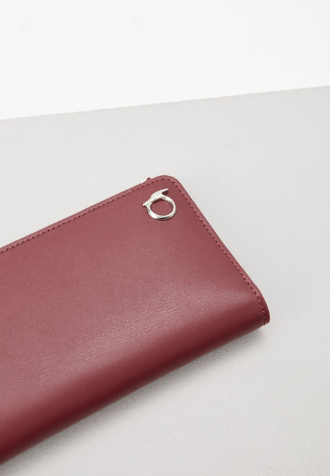 Trussardi Women's Burgundy Leather Bifold Md Wallet |Trussardi In Lebanon