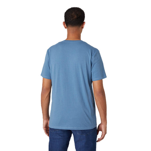 Wrangler Men's Captains Blue Sign Off Tee T-Shirt |Wrangler In Lebanon
