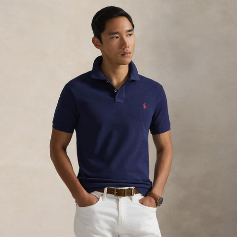 Polo Ralph Lauren Big Boy's Navy Slim Fit Stretch Polo T-Shirt | Polo Ralph Lauren In Lebanon