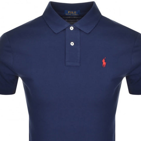 Polo Ralph Lauren Big Boy's Navy Slim Fit Stretch Polo T-Shirt | Polo Ralph Lauren In Lebanon