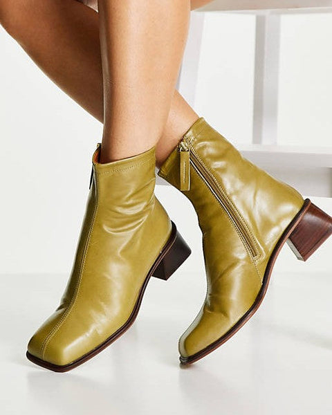 ASOS Design  Women's Khaki Boot ANS8 (Shoes27)