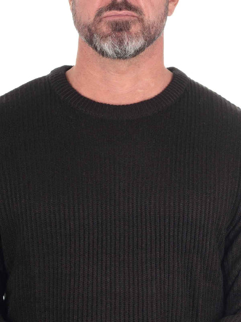 Rebel Men's Black Logan Knitted Sweater | Rebel In Lebanon