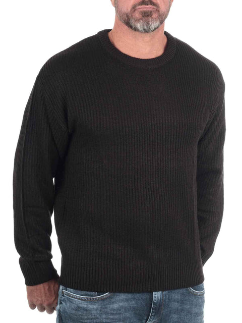 Rebel Men's Black Logan Knitted Sweater | Rebel In Lebanon