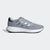 Gray Adidas running shoe on a white background