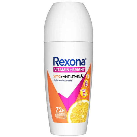 Rexona Vitamin+ Bright Vit C+ Anti-Stain 72 Freshness Deodorant 45ml | Rexona In Lebanon