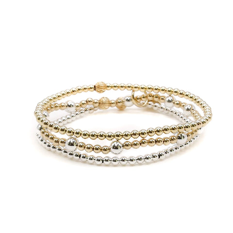 Bowood Lane Women's Gold Non-Tarnishing 3 pcs Bracelet | Bowood Lane In Lebanon