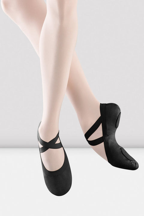 Bloch Women's Black Elastic Canvas Ballet Shoes |Bloch In Lebanon