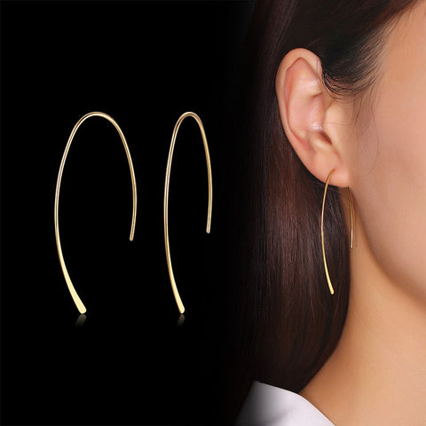 And Now This Women's Gold String Earrings | And Now This In Lebanon