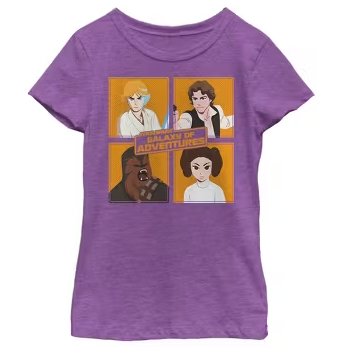 Star Wars Girl's Multicolor T-Shirt AMZ232