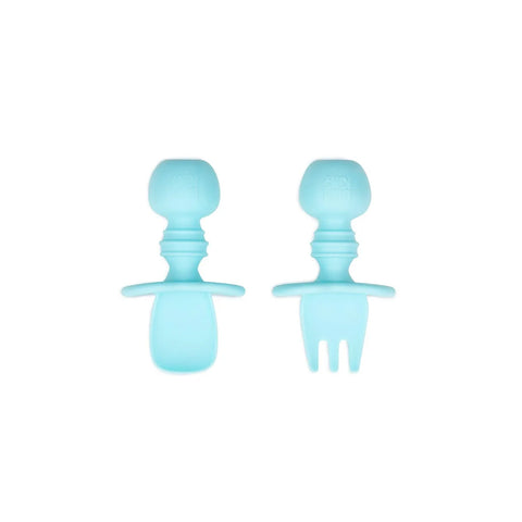 Sinsay Blue Silicone Fork & Spoon Utensil Set For Baby Toddler | Sinsay In Lebanon