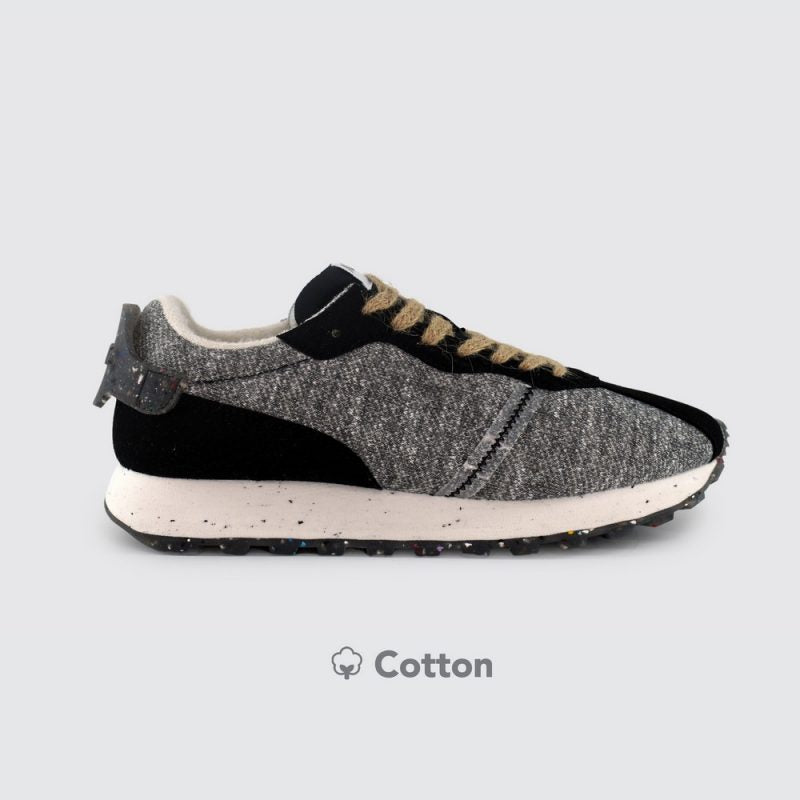 ACBS Women's Grey & Black Winter Eco Green Unisex Sneakers | ACBS In Lebanon