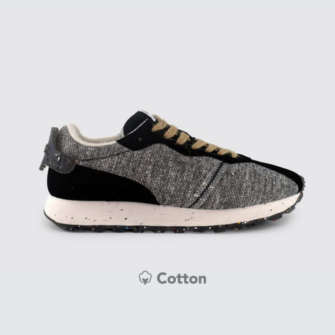 ACBS Men's Grey & Black Winter Eco Green Unisex Sneakers | ACBS In Lebanon