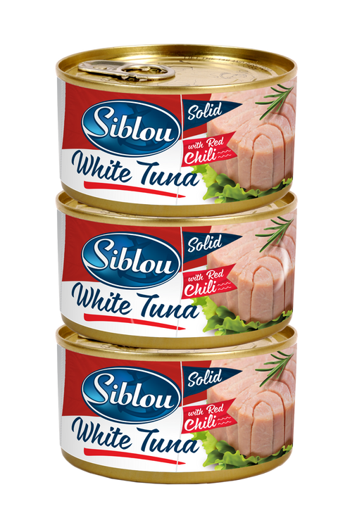 Siblou White Tuna With Red Chili 185g*3 | Siblou In Lebanon