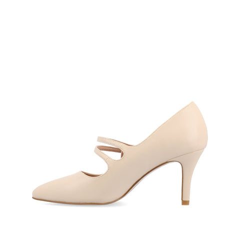 Journee Collection Women's Beige Stiletto Pump In Narrow Heels | Journee Collection In Lebanon