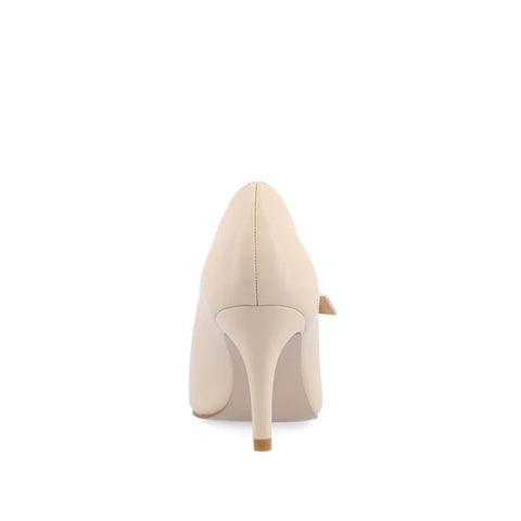 Journee Collection Women's Beige Stiletto Pump In Narrow Heels | Journee Collection In Lebanon