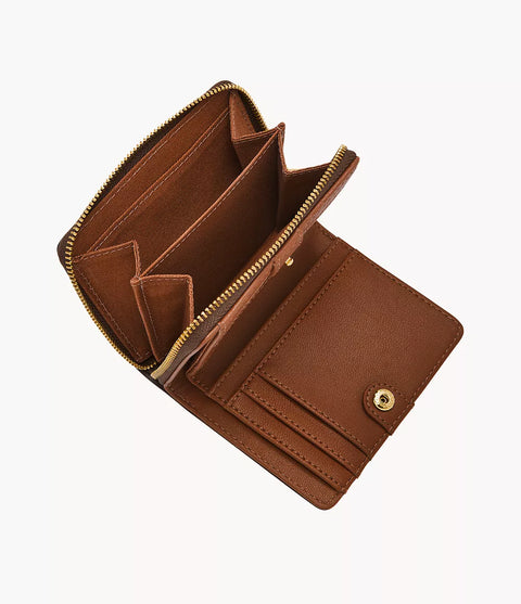 Fossil Women's Harlow Multi Print Logan Mini Leather Wallet  | Fossil In Lebanon