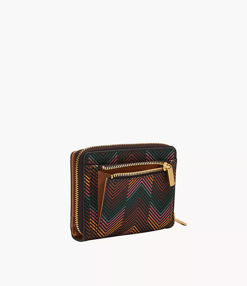 Fossil Women's Harlow Multi Print Logan Mini Leather Wallet  | Fossil In Lebanon